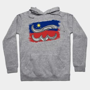 Philippine Flag Tribal line Art / Baybayin Letter E / I Hoodie